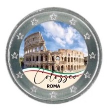 2 EURO - COLORED COLOSSEUM OF