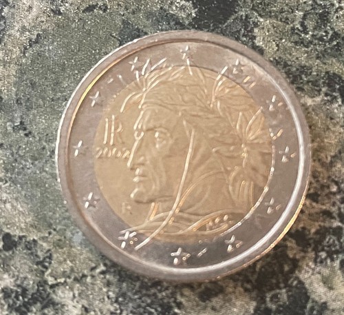 2002 coin italy dante - italy,