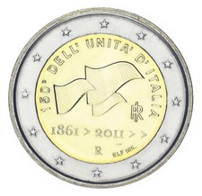 Italy 2 euro 2011 "150 years